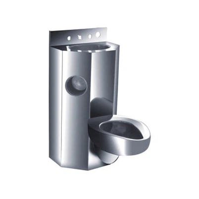 Combinaison d'évier de toilettes en acier inoxydable